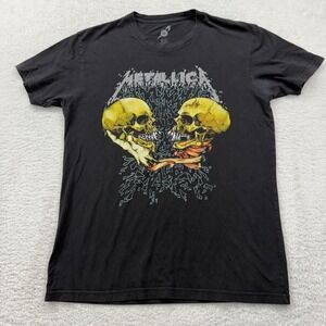 Metallica Sad But True Graphic T Shirt Band Tee Skull Men's Medium Black
